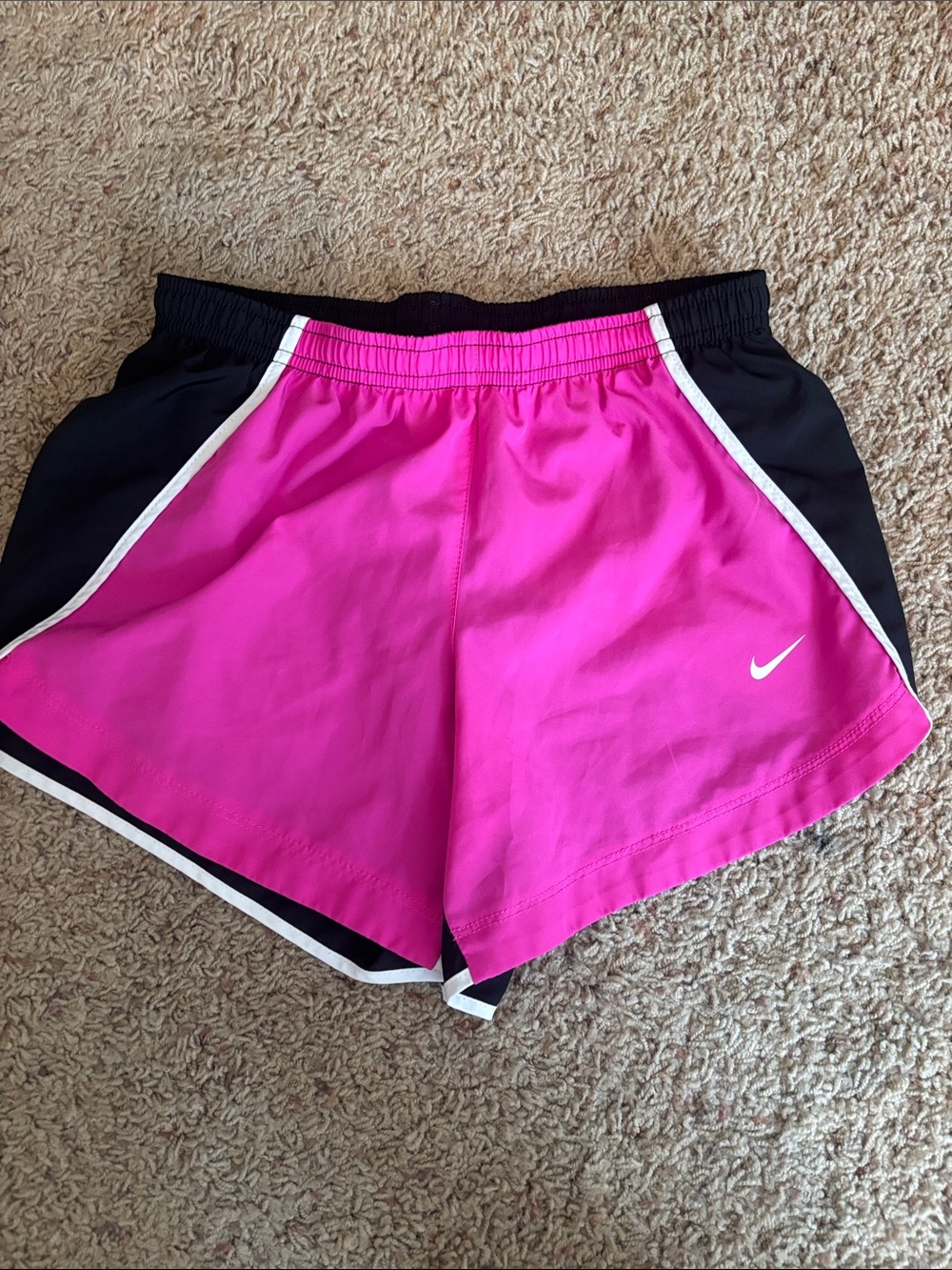 Worn Once Nike Hot Pink and Black Athletic Running Shorts